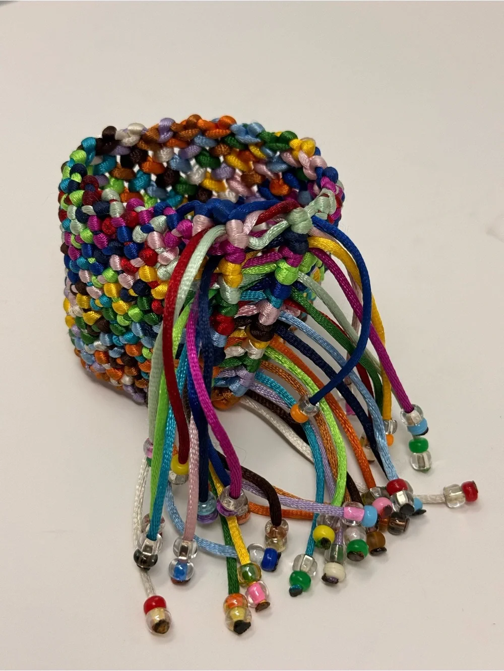 Multicolor Beaded Bracelet - Pack of Adjustable String Bands - Picture 9 of 9